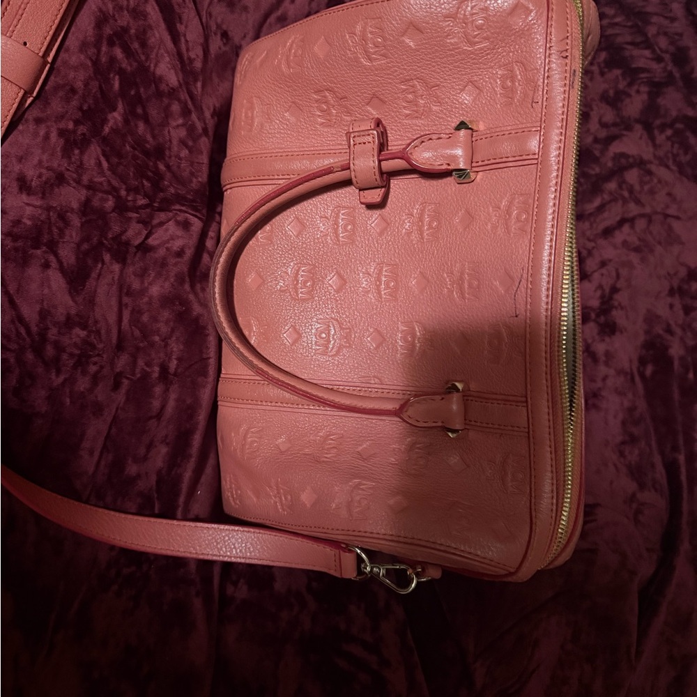 MCM Coral Satchel Bag